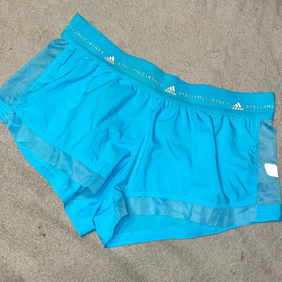 Adidas by Stella McCartney Pants - Adidas by Stella McCartney Blue Athletic Shorts
